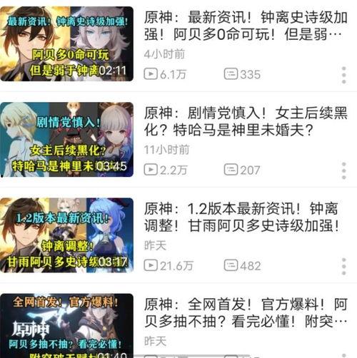 原神新闻爆料在哪里看到,揭秘神秘地点，探寻游戏世界新篇章